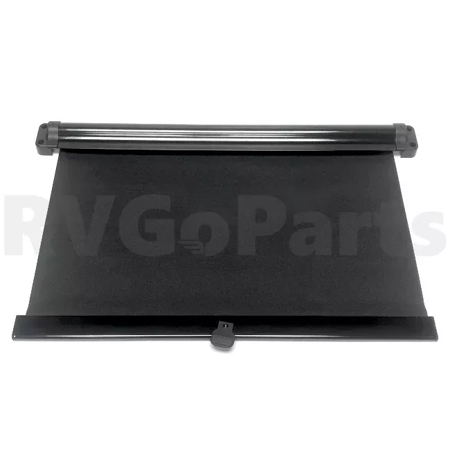 RV Black Window Pull-Down Shade 23" x 33" 144628-03-02A