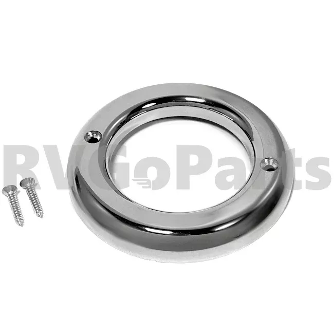 RV Chrome Trim Ring Bezel for 2" Lamp/Light 187283-04-000