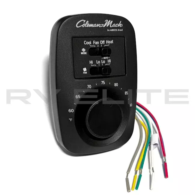 RV Coleman Mach Wall Thermostat 12V Heat/Cool/Fan