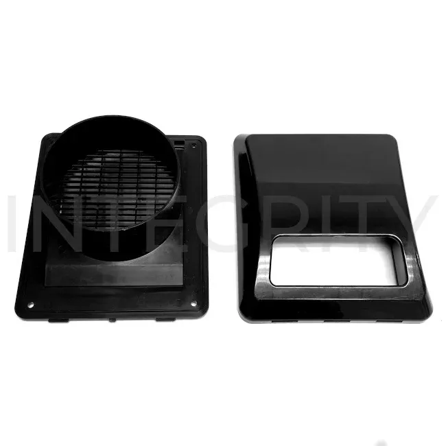 RV Exterior Black Dryer Vent 4" (to fit Newmar 110431)