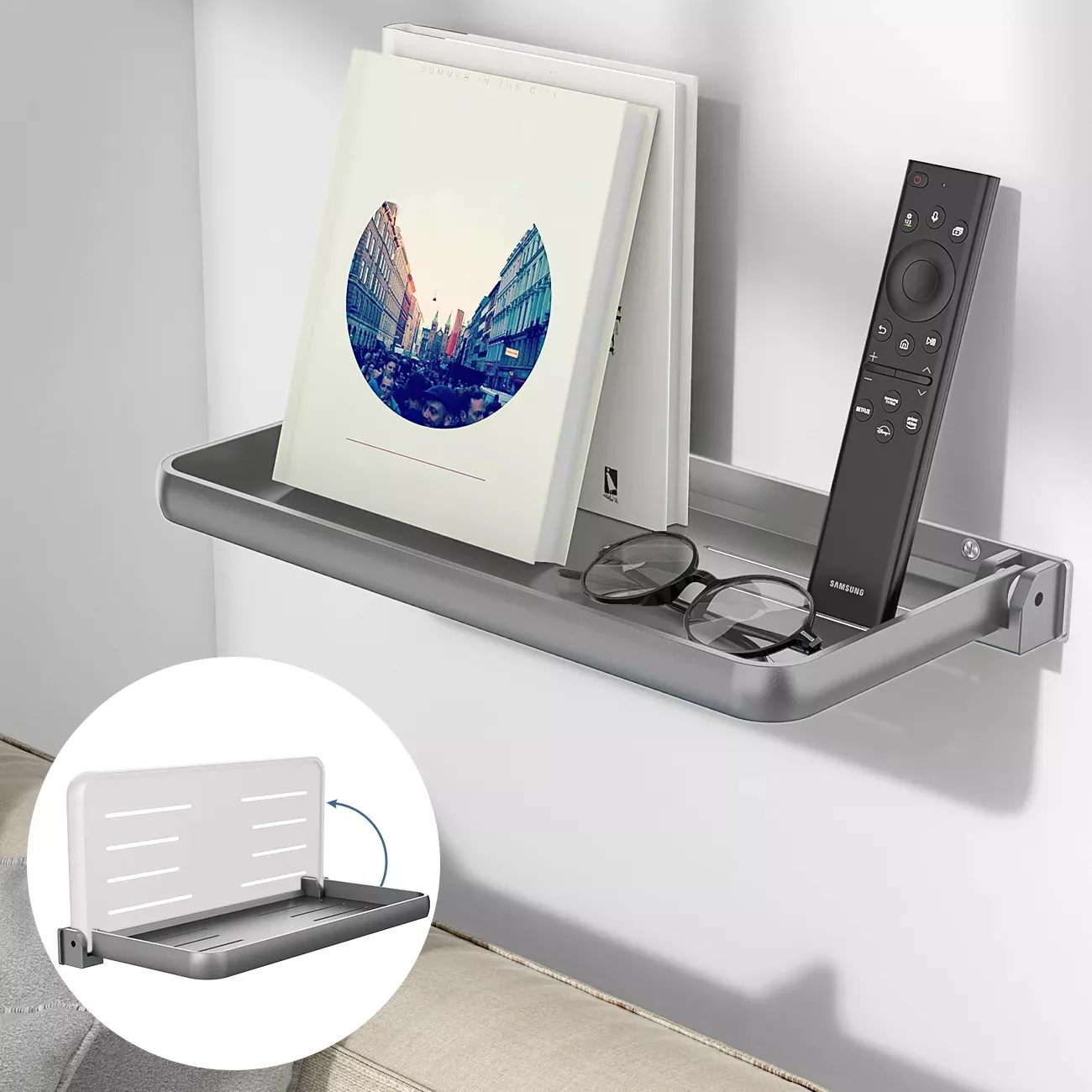 RV Folding Aluminum Wall Shelf Organization | Safoner