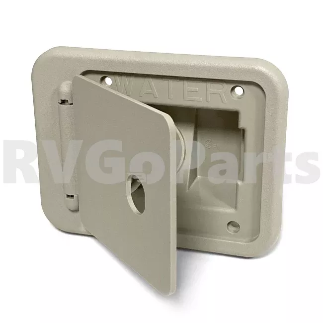 RV Gravity Water Fill Door Champagne 137169-01-05A