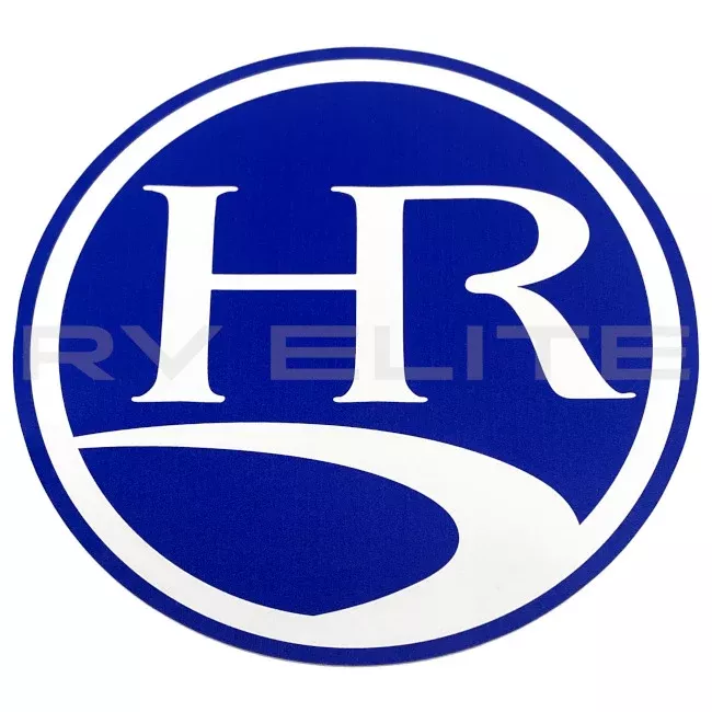 RV Holiday Rambler Blue Logo Decal 7.5" Round