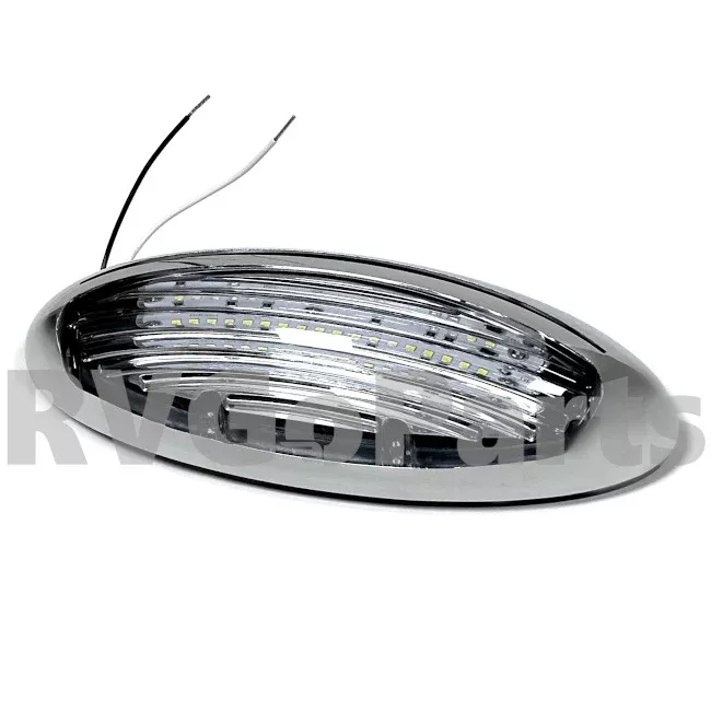 RV LED Porch Light w/ Chrome Bezel 326916-01-000