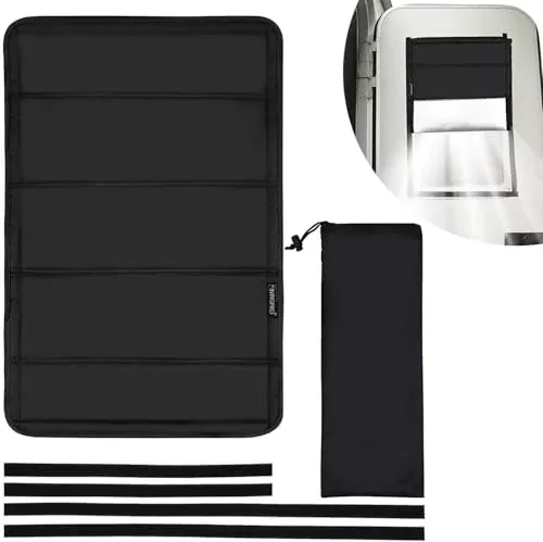 RV Magnetic Shade Cover 16” x 25” - Black