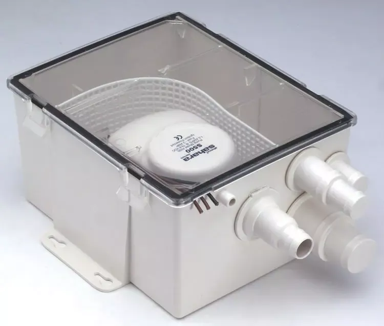 RV and Marine SHOWER SUMP SYSTEM, MULTI PORT, 500 GPH, 12 VOLT