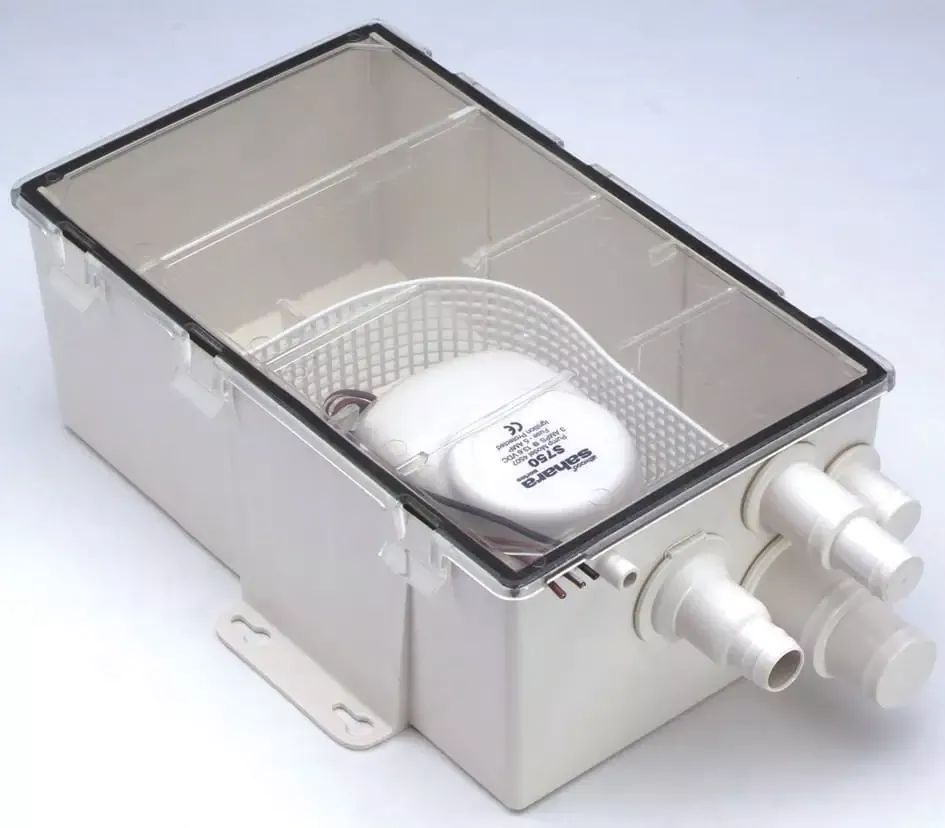 RV and Marine SHOWER SUMP SYSTEM, MULTI PORT, 750 GPH, 12 VOLT