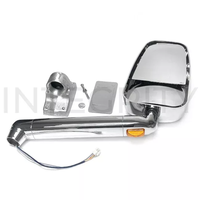 RV Passenger Side 17.5" Chrome Mirror Head Assembly with 22" Arm (to fit Newmar 130767D)