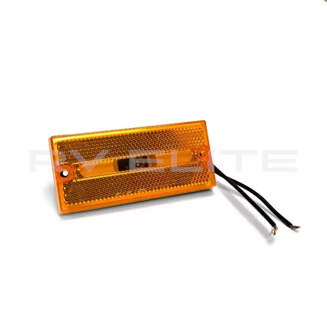 RV Rectangular Amber Clearance Side Marker Light 12V