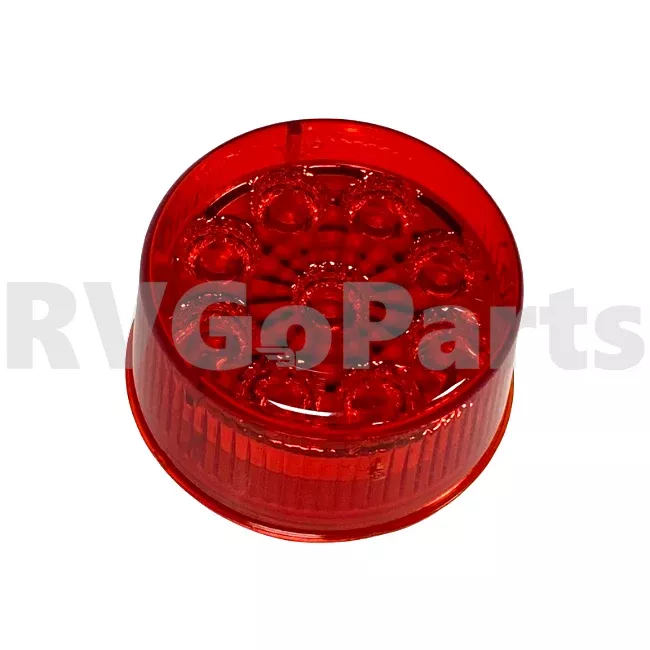 RV Red Clearance Lamp/Light 2" Round 187283-02-000