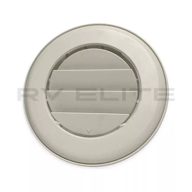 RV Round A/C Vent Port 6.5" White Color