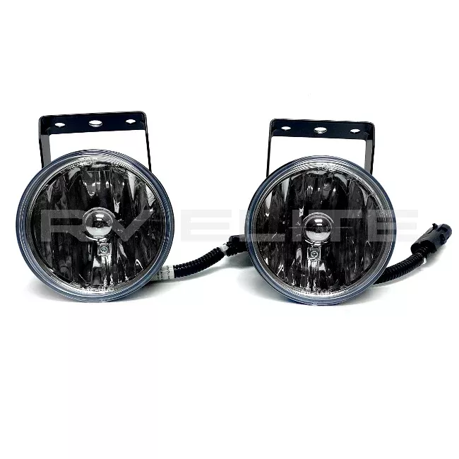 RV Round Fog Light Pair Clear