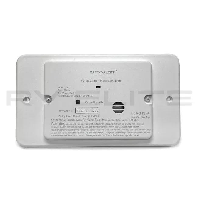 RV Safe-T-Alert Carbon Monoxide Detector White with Bezel 62-542-WT-TR
