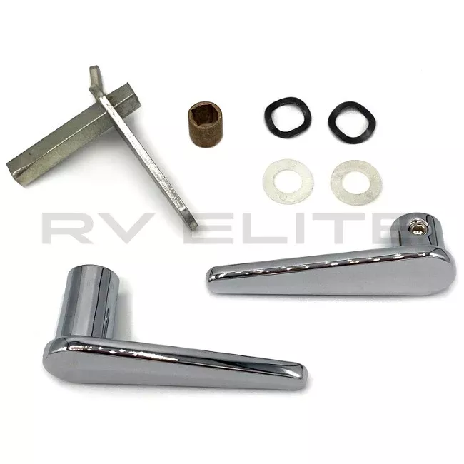 RV Screen Door Latch Kit Chrome