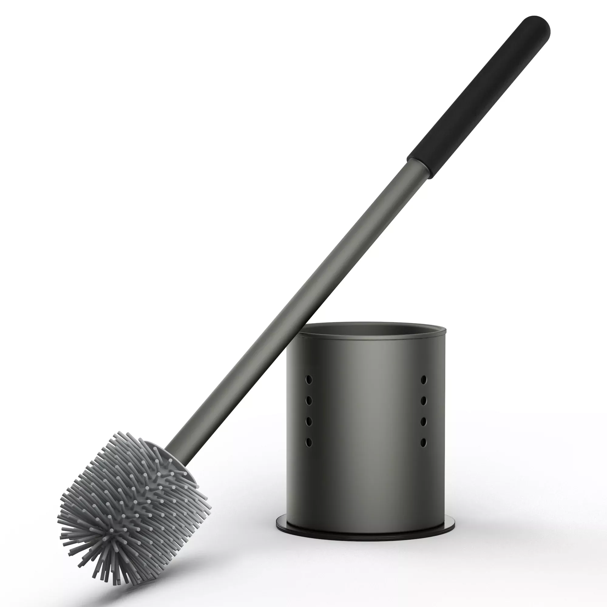 RV Toilet Brush and Holder Set with Long Handle & Silicone Head | Safoner