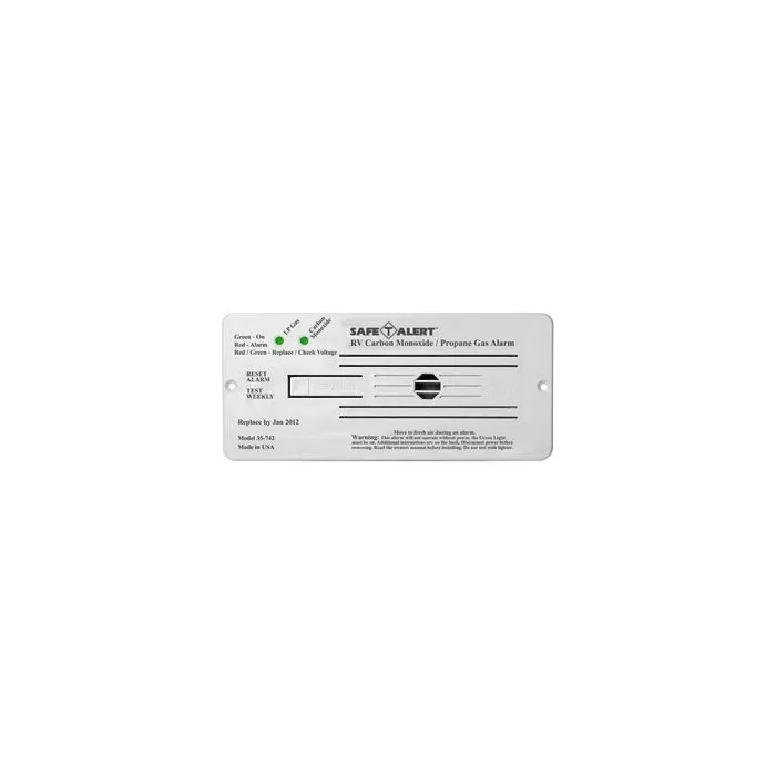 Safe-T-Alert White Flush Mount 35 Series CO/LP Gas Alarm