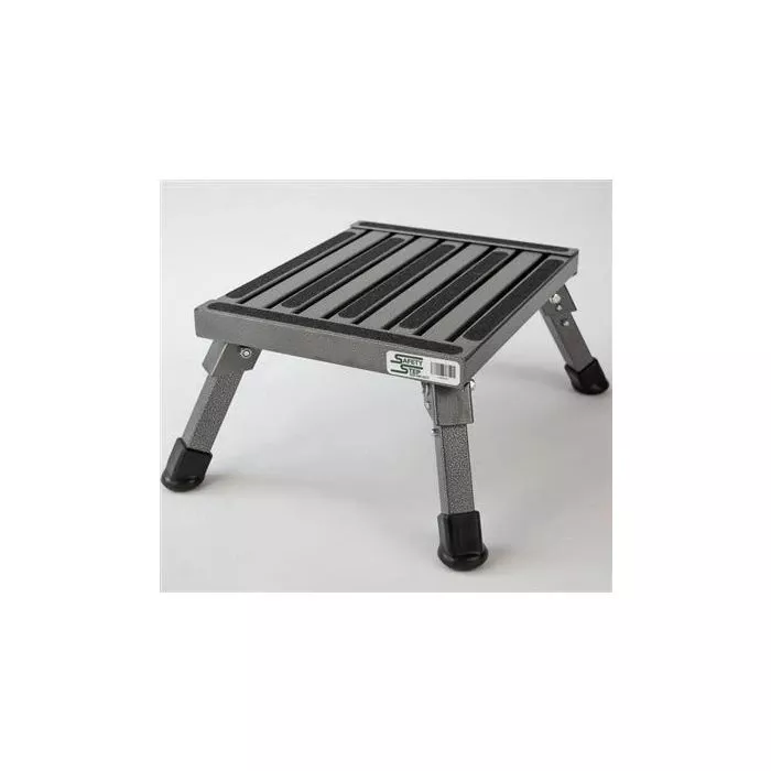 Safety Step Small Folding Aluminum 11″ X 14″ Platform Step, Silver Vein