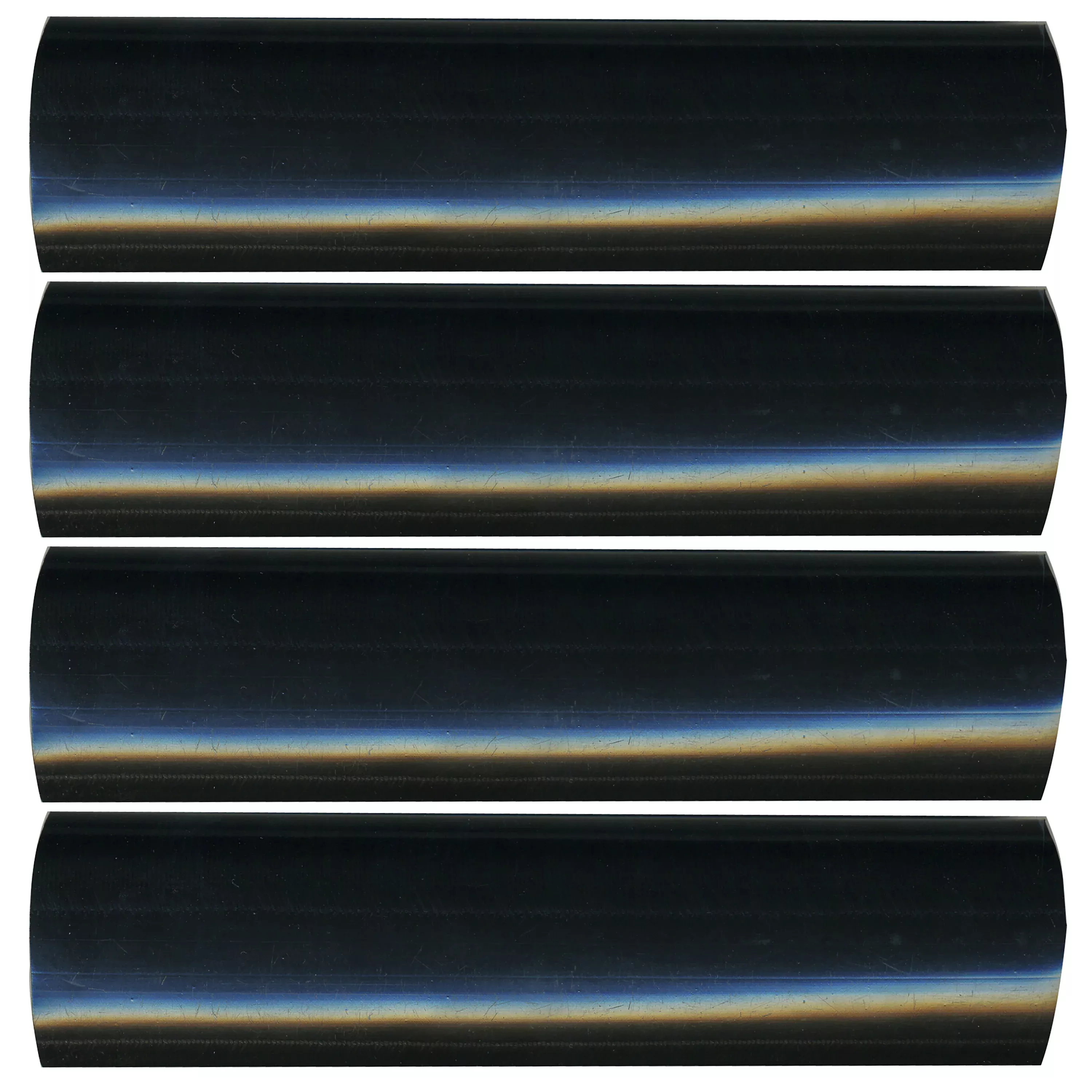 Semi-Rigid Adhesive-Lined Heat Shrink Tubing 2.5:1 Black 1" ID 2-4/0 AWG - 12" Inch 4 Pack