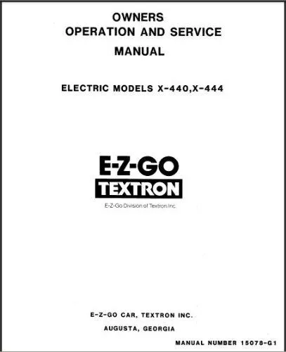 Service Manual, Electric, '65-'81