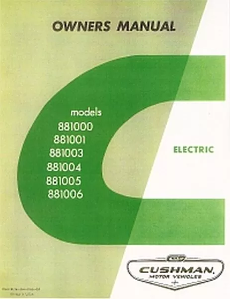Service Manual, Electric, '66