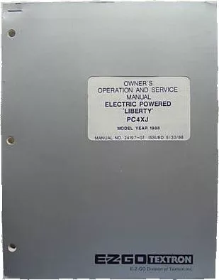 Service Manual, Electric, '88, PC4XJ