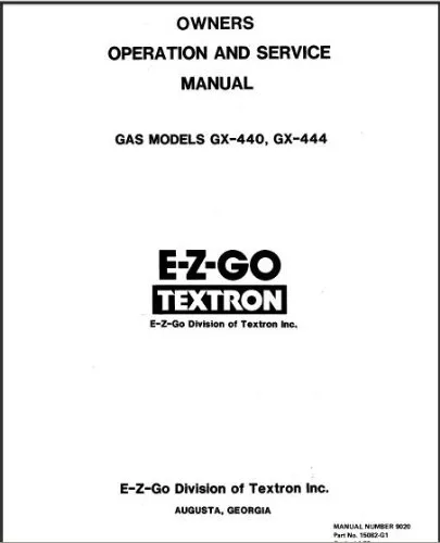 Service Manual, Gas, '76-'79