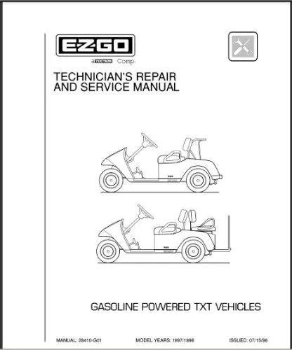 Service Manual, Gas, '96-'98 TXT