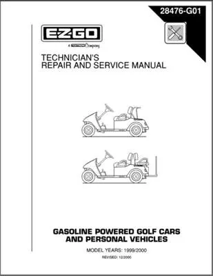 Service Manual, Gas, '97-'00 TXT