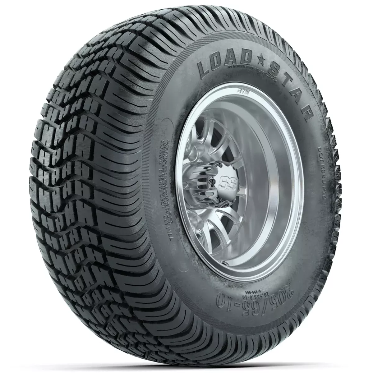 Set of (4) 10" GTW Medusa Wheels with 205/65-10 Kenda Load Star Tires