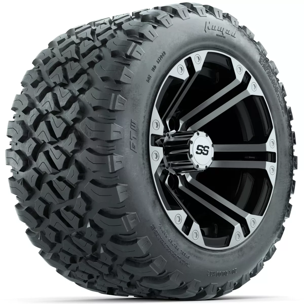 Set of (4) 12" GTW Specter Wheels with 20x10-R12 GTW Nomad All-Terrain Tires