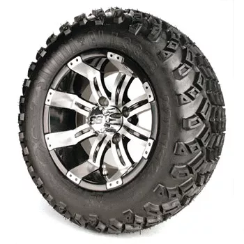 Set of (4) 12 inch GTW Tempest Wheels Mounted on A/T Tires (Lift Required)