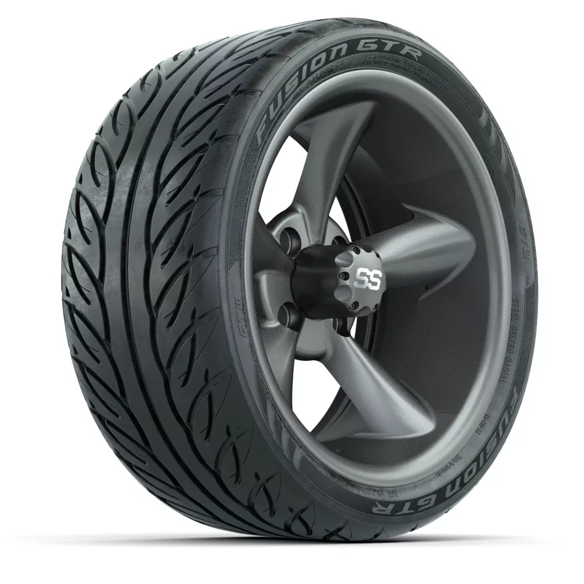 Set of (4) 14" GTW Godfather Wheels with 205/40-R14 Fusion GTR Street Tires