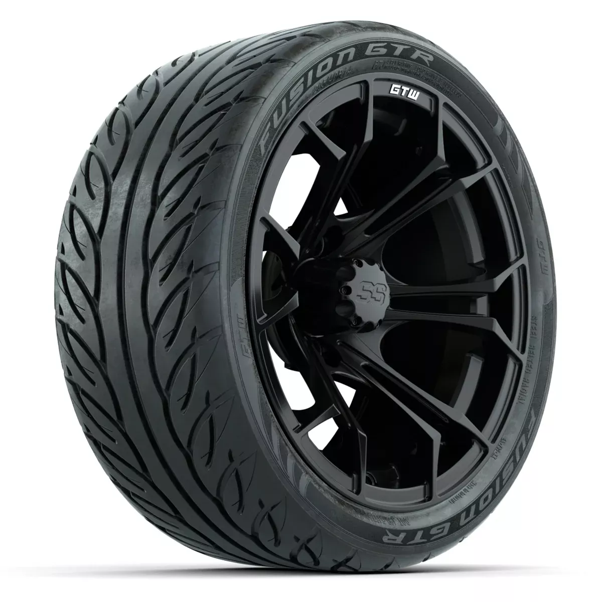 Set of (4) 14" GTW Spyder Wheels with 205/40-R14 Fusion GTR Street Tires