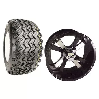 Set Of (4) 14″ Twister Wheels On A/T Tires (Lift Required)