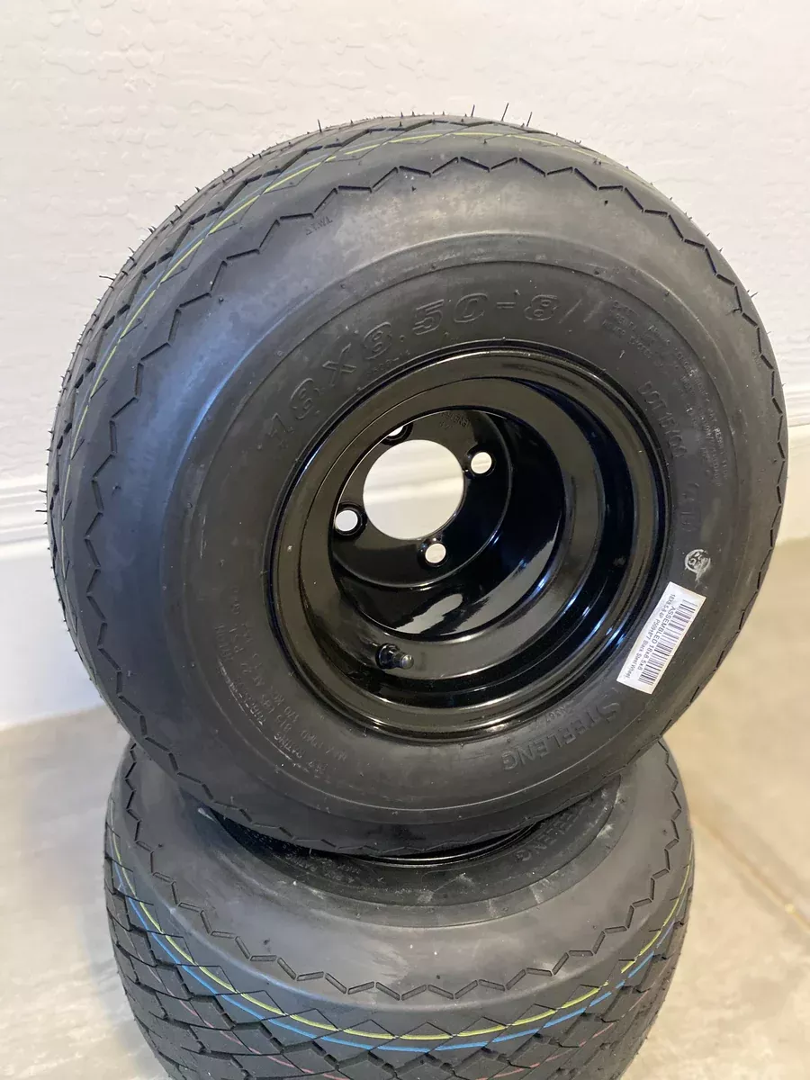 Set of 4 Golf Cart Tires and Wheels (Pre-mounted)