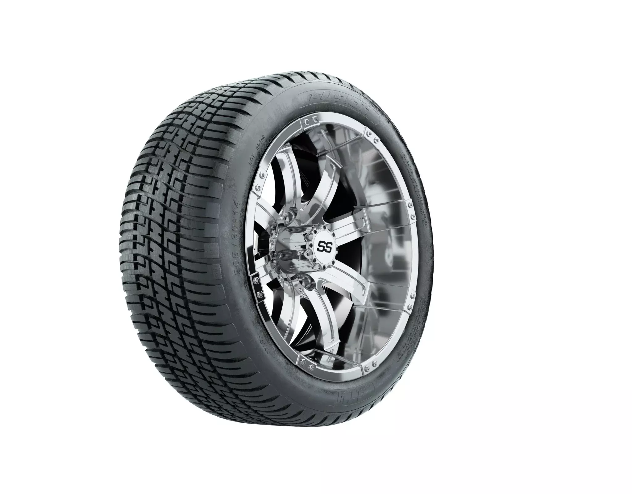Set of (4) GTW 14 inch Tempest Wheels on Lo-Profile Fusion Tires