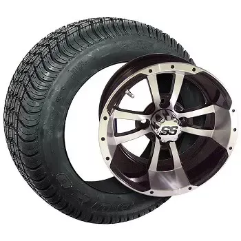 Set of 4 GTW Storm Trooper Wheels with Duro Lo-Pro Street Tires – 10 Inch