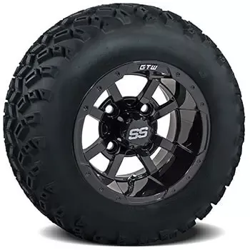 Set of 4 GTW Storm Trooper Wheels with Sahara Classic A-T Tires – 10 Inch