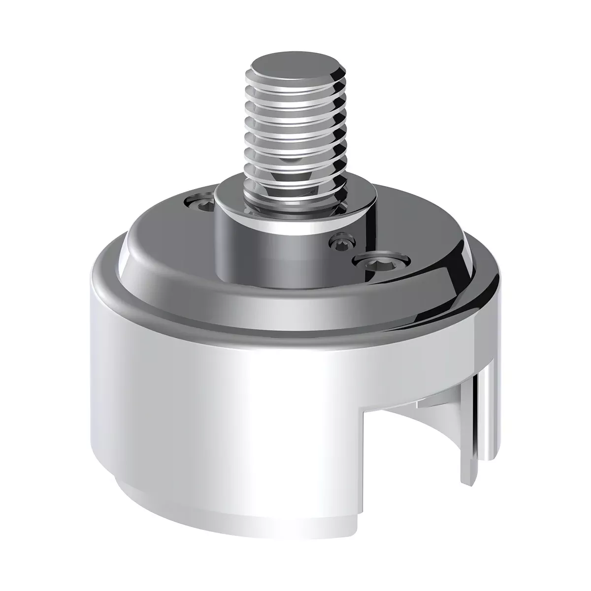 Shift Knob Mounting Adapter For Eaton Fuller Style 13/15/18 Shifter - Chrome 1/2"-13 Thread-On