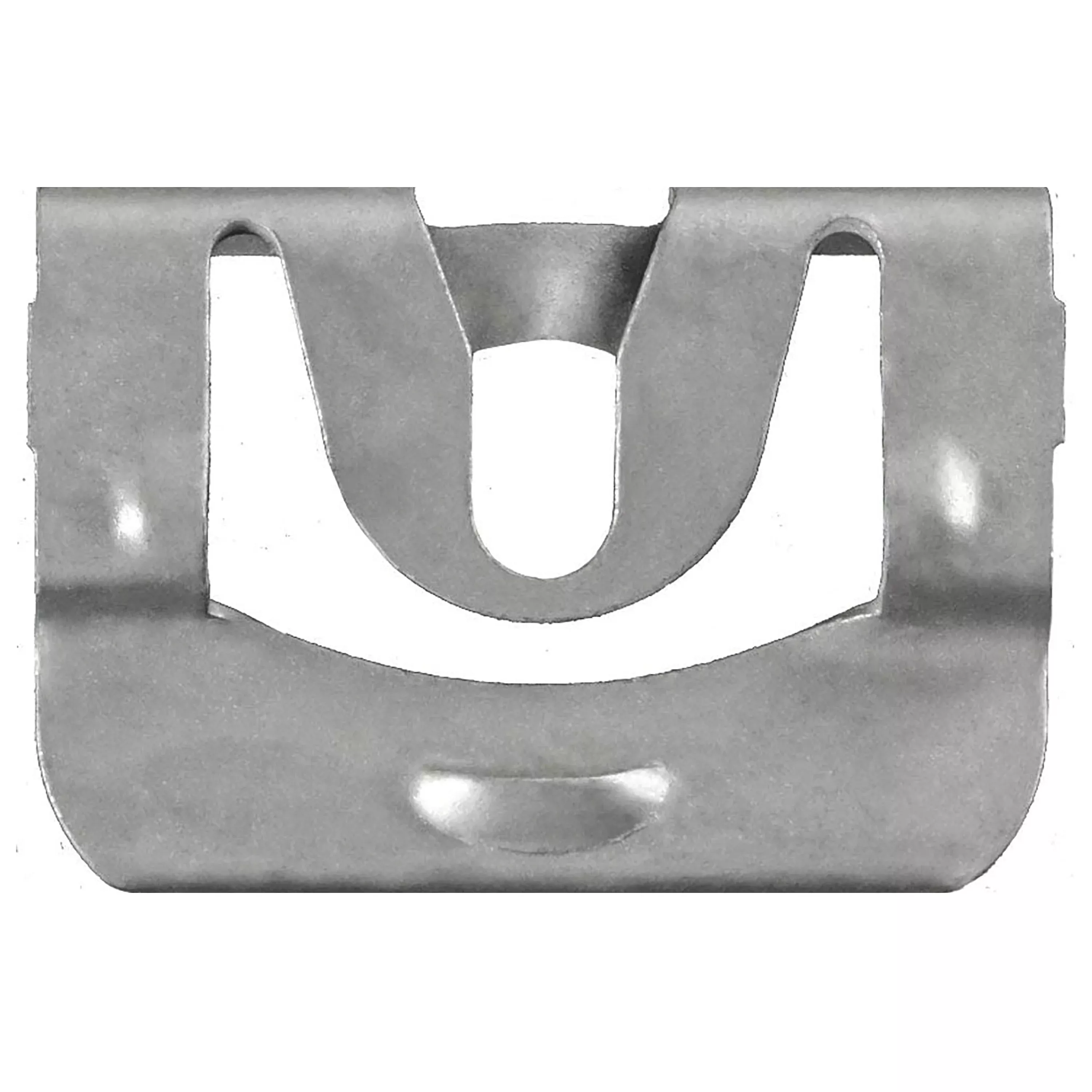 Silver Finish Windshield & Rear Window Reveal Moulding Retainer Clips 16 MM Width - 50 Pack