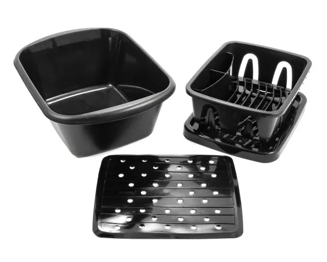 Sink Dish Kit (3 Pieces) - Black