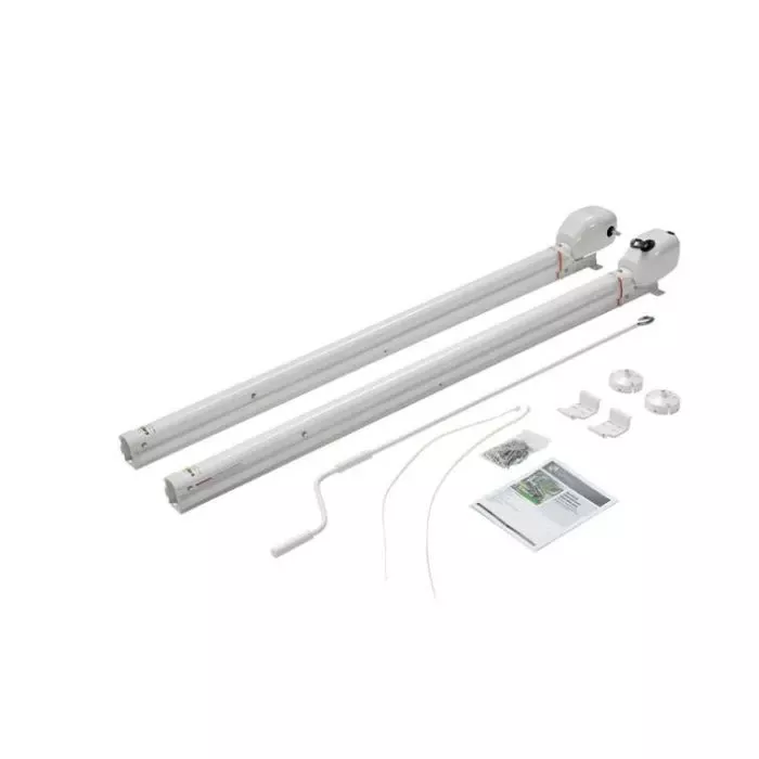 Solera Hybrid Universal RV Awning Arms & Hardware Kit – 69″ White