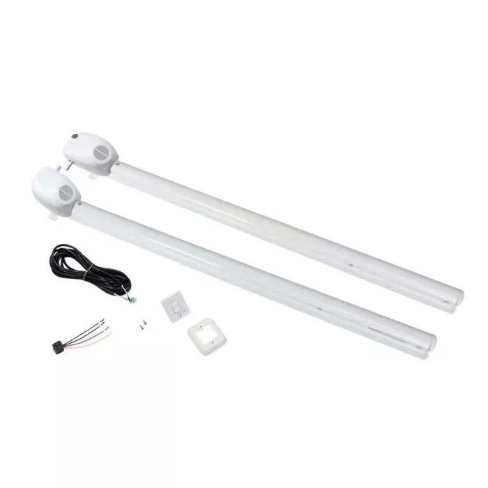 Solera White Speaker Head Power Hardware Kit For Pitched Awnings 66-1/8″ Arms