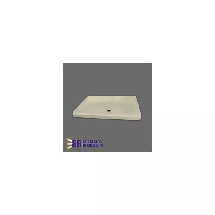 Specialty Recreation 24″ X 38″ Parchment Front Center Drain Shower Pan