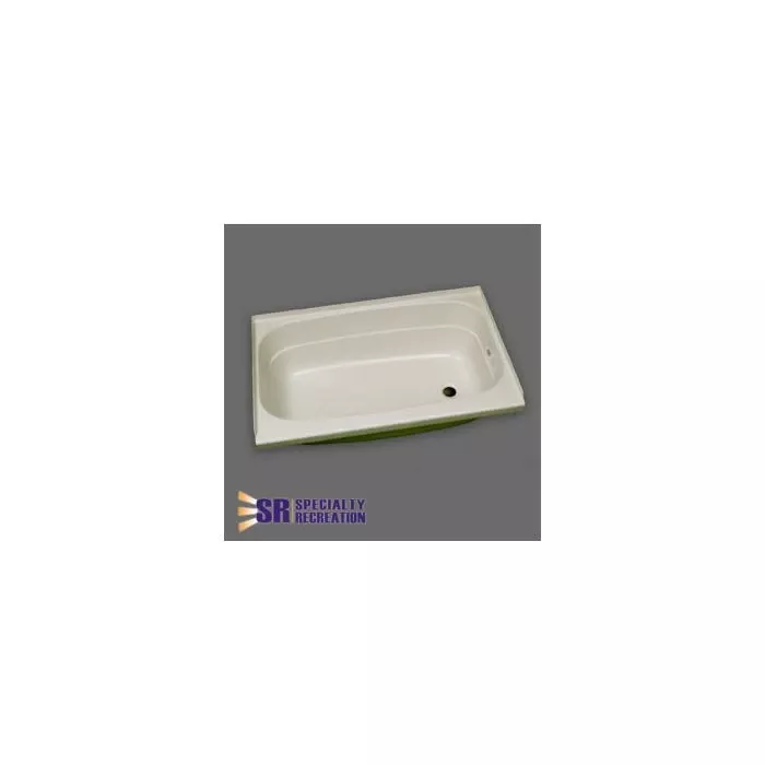 Specialty Recreation 24″ X 40″ Right Hand Center Drain Parchment Bathtub