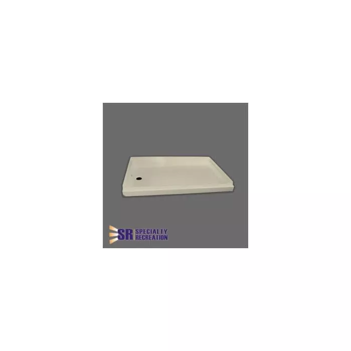 Specialty Recreation 24″ X 40″ White Left Hand Center Drain Shower Pan