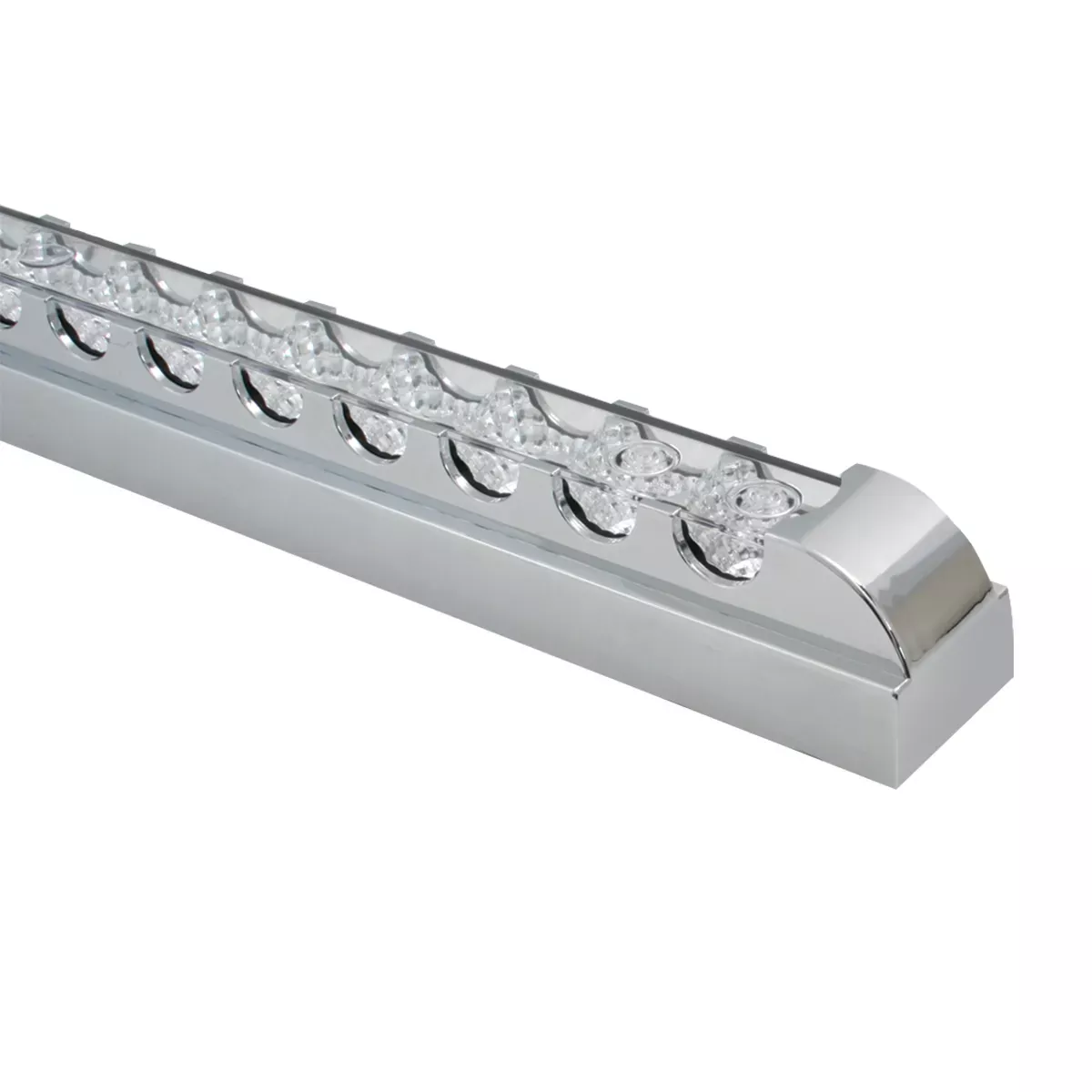 Spyder Series 20" LED Single Row Light Bar With Chrome Bezel