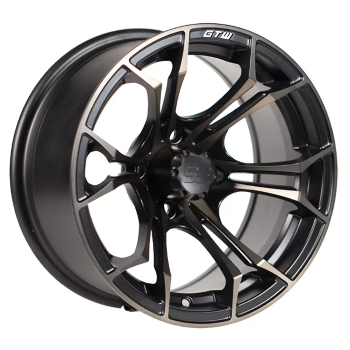 SPYDER WHEEL, 14X7 MATTE BLK/BRONZE W/SS CAP