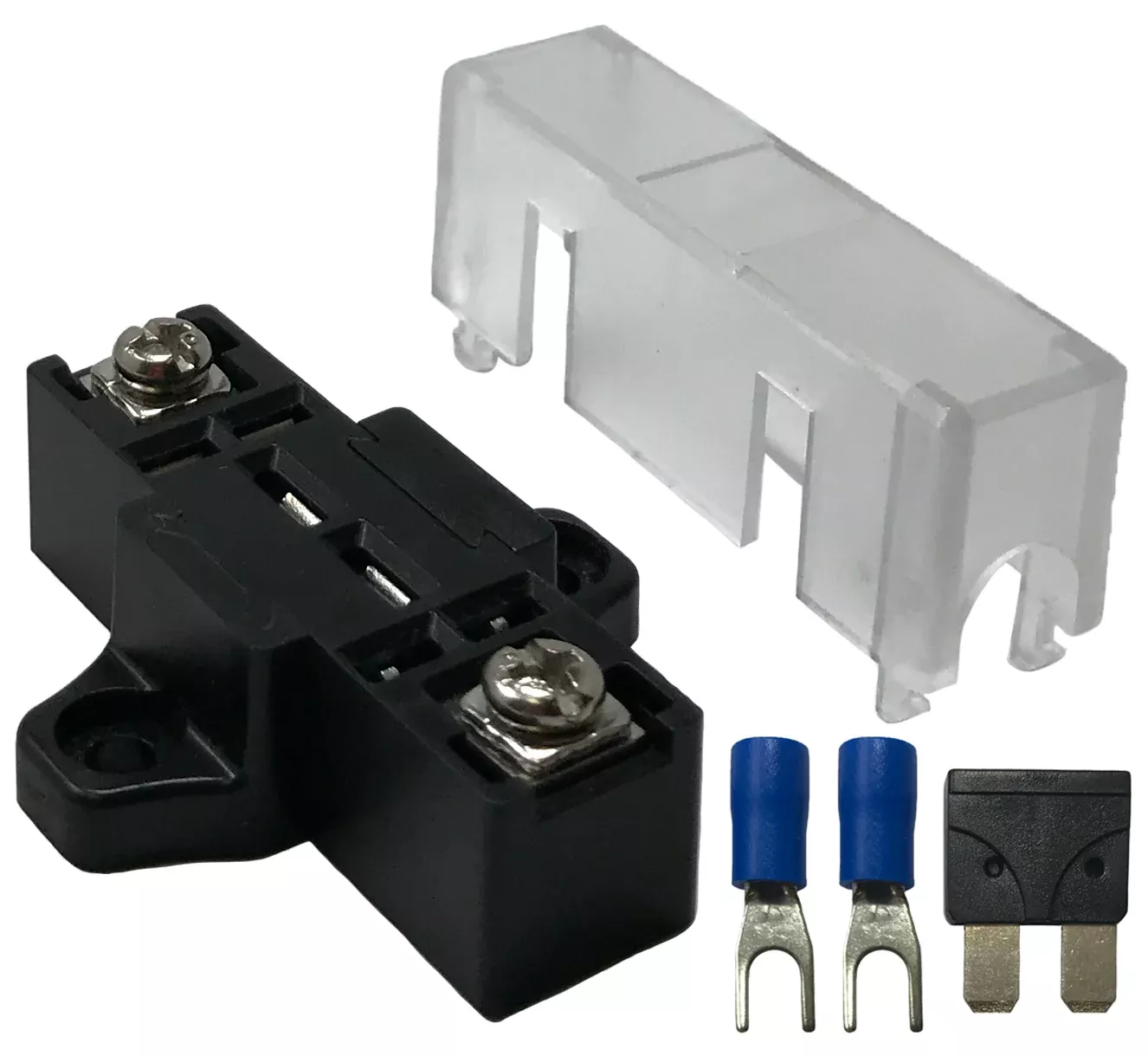 Stackable Fuse Panel Distribution Block - ATO/ATC & ATM/MIN Inline Blade Fuse Holder - 1 to 100 Pack
