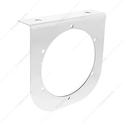 Stainless Steel Light Bracket with Single 4" Light Cutout